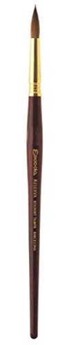 Escoda Reserva 1212 Serie Artist Aquarellpinsel mit kurzem Griff, Größe 0, Pure Kolinsky-Tajmyr