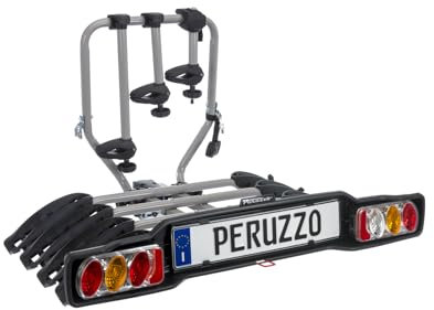 Peruzzo Siena - Portabici da traino a sfera, per 4 biciclette, colore: nero