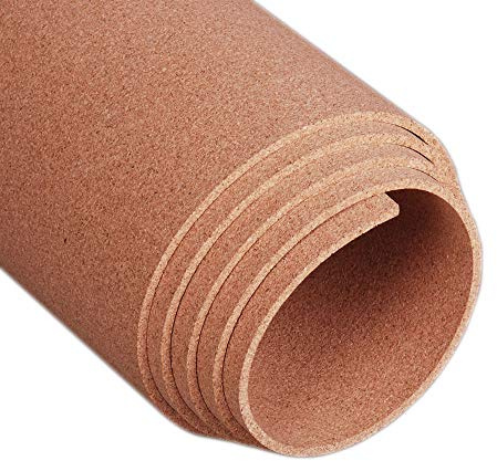 Manton Cork Premium Cork Roll - 3' x 6' x 1/4, 100% Natural Facing Grade Material for Bulletin Boards, Decorative Photo and Message Push Pin Displays - Perfect for Home, School, and Office