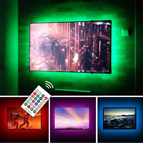 Retroilluminazione a LED per TV USB, nastro LED fino a 60 65 pollici per Sony LG Samsung HDTV, decorazione luminosa per sala giochi e home cinema