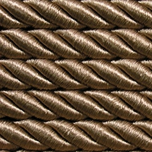 Hochwertige 5,0 m Satinkordel 8 mm breit Farbe Beige Satinschnur Dekokordel Flechtschnur Atlaskordel Atlasschnur Kordel Schnur