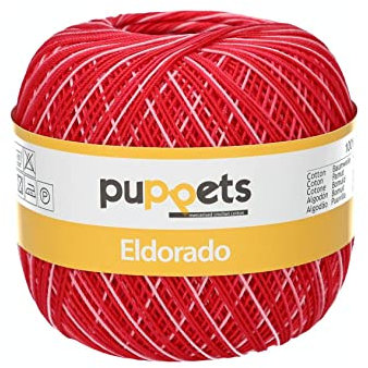 Dockor Eldorado flerfärgad, tjocklek: 10, förpackning: 50G, löplängd: 265 m 39 virkgarn