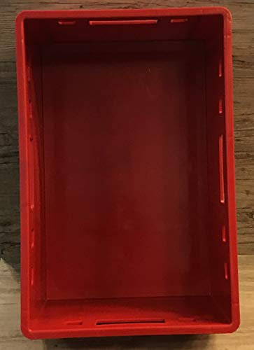 Auer Eurokisten E1/E2/E3 wahlweise mit Deckel, rot (E3 (600 x 400 x 300 mm))