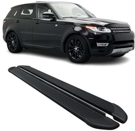 OMAC Marchepieds Latéraux pour Range Rover Sport 2013-2022 Noir Aluminium 2Pcs