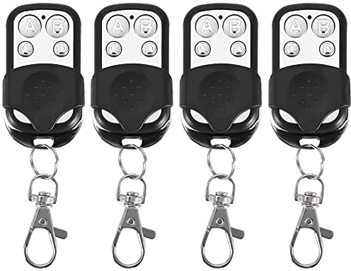 4 Telecomandi Universali Cancello Automatico Frequenza 433,92 Mhz Codice Fisso Radiocomando portachiavi per auto garage porta cancello