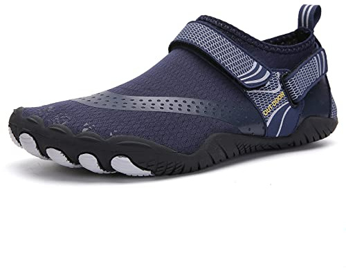 Zapatos de natación de Agua Zapatos de Agua de Playa de natación de Secado rápido Descalzos Transpirables Zapatos de Surf Hombres Mujeres Calcetines de natación Tamaño,st.1 Azul, EU39