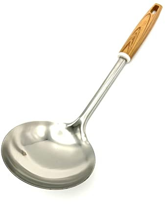 TIJAR® Ladle Spoon, Stainless Steel Spoon for Stirring, Mixing and Cooking, Long Handle Soup Ladle Spoon with Large Bowl Capacity