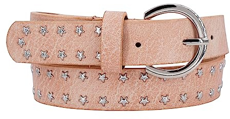 EANAGO ceinture enfant fille ceinture cloutée enfant style rock réglable 75 cm boucle métallique robuste ceinture jeans jupe accessoire enfant cadeau fille 3–12 ans