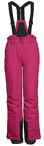 killtec Skidbyxor/funktionella byxor för flickor, kantskydd och snöfall KSW 152 GRLS SKI PNTS, rosa, 176, 41188-000