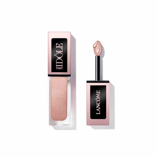 Lancôme Idôle Tint 02 Desert Sand, flüssiger Eyeblusher mit Applikator für schimmernde Akzente in sandigem Pink, wischfest, bis zu 16 Stunden Halt, ideal für alle Hauttypen, 7ml