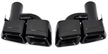 Scarico Tubo Di Punta Per Benz CE Per CLS Classe W204 W212 W218 C63 E63 CLS63 Pre-Facelift Auto Paraurti Posteriore Turbo Silenziatore Punte Di Scarico Tubo 4 Uscite Nero Coda Del Tubo - Scarico (Col