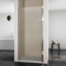 SUNXURY Puerta de ducha de 70 x 185 cm, mampara de ducha oscilante de cristal de seguridad, altura 185 cm
