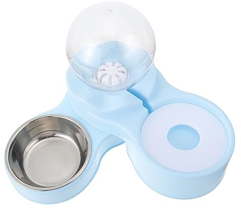 COSMEVIVI Bol pour Chat Automatique Distributeur d'eau sans Fil Fontaine à Eau pour Nourriture Et Boisson Design Anti-Renversement