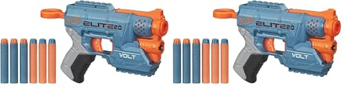 Nerf Elite SD-1 Blaster de 2,0 voltios con 6 Dardos y rieles de Paso, Juguete para Interior y Exterior, Alcance de hasta 27 Metros, Ampliable con Accesorios, para niños a Partir de 8 años