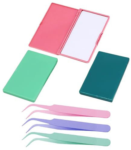 HDGSAFD Scatola di Stoccaggio di Aghi da Cucito A 3 Pezzi E Pinzette in Acciaio Inossidabile A 3 Pezzi, Scatola di Conservazione Magnetica, Scatola da Cucito Portatile, Accessori per Cucire.