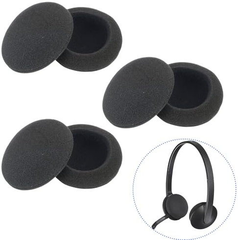 6 cuscinetti auricolari di ricambio per cuffie Sennheiser, schiuma traspirante, compatibile con serie PC e altro ancora
