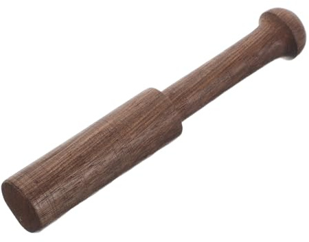 Holz Klangschalen Schlägel, Modell für 8 bis 9, 5cm, Nepal | Coffee Farbton, Angenehmer Griff, für Klangtherapie und Meditation, Elegante Ausführung