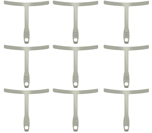 Nextpal Juego de 9 medidores de acción de cuerda de guitarra, medidor de radio debajo de la cuerda para configuración de guitarra y bajo, herramientas Luthier para medición de diapasón y accesorios de