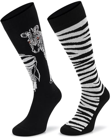 COMODO TECHNICAL SOCKS - Chaussettes d'équitation - Chaussettes hautes - Chaussettes fines à motifs - Respirantes, Été, Femmes, Hommes, Colorées, SJBW,