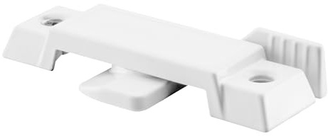 Prime-Line F 2590 Sash Lock for Vertical and Horizontal Sliding Windows – Replace Broken Sash Locks for Additional Home Security, 2-1/4” Mounting Hole Centers, White Diecast (Single Pack)