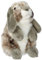 Peluche - Lapin bélier Gris - 18 cm