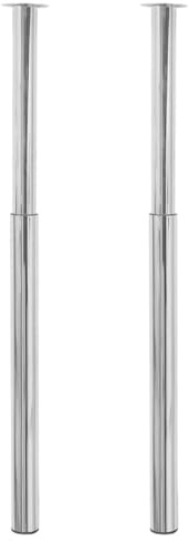 vidaXL Teleskopiska bordsben krom 710 mm-1100 mm