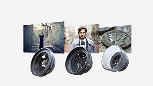 Dreamgrip DG-VISIO-PRO Set di Tre Lenti Aggiuntive per Ripresa con Smartphone, Grigio Metallico