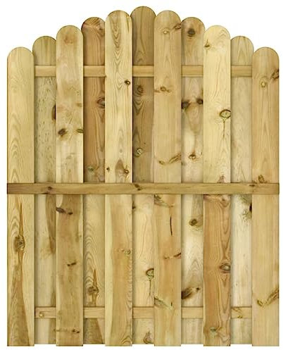 vidaXL Puerta Arqueada de Jardín Cancela Patio 100x125 cm Madera de Pino