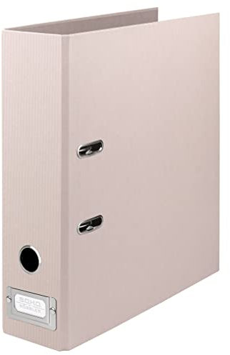 Rössler Papier 1317452588 - S.O.H.O. Ordner DIN A4 mit Einsteckschild, Rückenbreite 80 mm, powder, 1 Stück