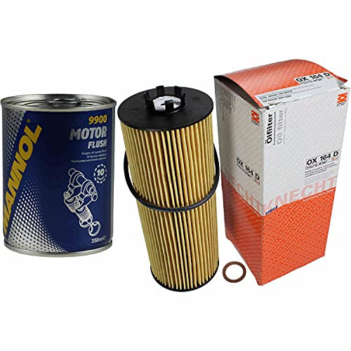 QR-Parts Set 85720785 OX 164D 9900 Original MAHLE/KNECHT Ölfilter + SCT Motor Flush Motorspülung