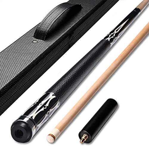 Billard Pool Queues Professionelle Pool Stick Queue Stick 58 Zoll,1/2 Ahorn Billard Queue Stick,Billard Stick Handgefertigt mit Erweiterungszubehör/Professioneller Pool Stick mit Box Case GCSQF210830