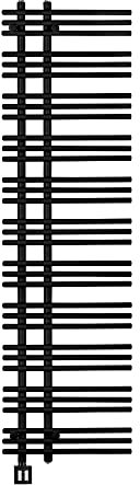 Eco Radiateur - Asciugamani elettrico - Radiatore bagno programmabile - Porta asciugamano con timer - Riscaldamento design per bagno - Made in Germany … (1780 h x 600 l, nero)