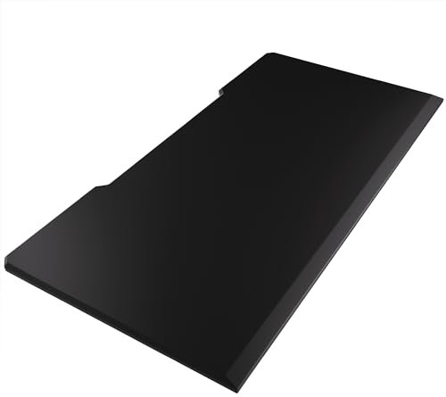 Ultimate Setup Tischplatte 160x80, Schreibtischplatte, Gaming Tisch, Bürotisch, Massive MDF Platte (Schwarz, 160x80x2,5 cm)