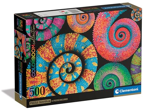 Clementoni Curly Tails Puzzle 500 Teile Erwachsene | Puzzle Erwachsene in 49 x 36 cm - Puzzle Erwachsene anspruchsvoll, 35529