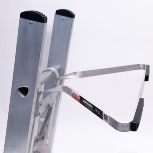 Ladder Standoff Universal Ladder Accessory Aluminum Stabiliser Rubber Bumper Helps Stop Your Ladders Slipping Sideways | Laddermat (Standard S-Type)