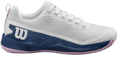 Wilson Rush Pro 4.5 Clay tennissko, Vit Ensign Blå Pirouette, 41 EU