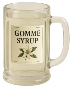 Gomme Sugar Syrup, Sugar Syrup for Cocktails, Cane Sugar Syrup for Drinks, Gomme Syrup, Mocktail Syrup, Premium Cocktail Essential, 70cl