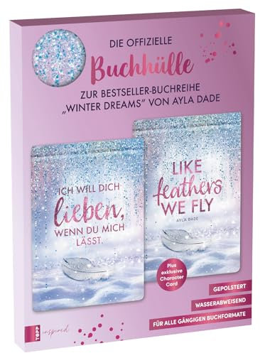 Ayla Dade: Winter Dreams Buchhülle: Buchhülle (19,7 x 27,8 cm) gepolstert und wasserabweisend mit exklusiver Character Card
