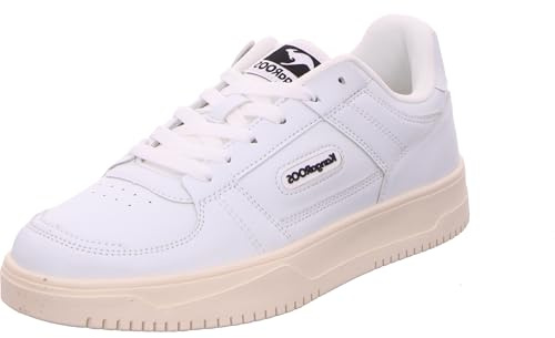 KangaROOS Unisex K-Nat Harper sneakers, vit/jet svart, 46 EU, Vit jet svart, 46 EU
