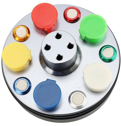 Supporto per Olio in Metallo per Coppa Dell'Olio per Orologi, 5 Piastre per Olio Colorate, Kit di Riparazione per Orologi Facile da Pulire e Riutilizzabile, Adatto per Orologiai