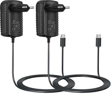 Security-01 2er-Pack AC zu DC 5V 2A Netzteil, Stecker Micro USB