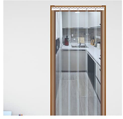 PVC Lamellen Streifenvorhang Kunststoffvorhang, Kunststoff-Streifenvorhang, transparenter PVC-Gefriervorhang, PVC-Lamellenvorhang für Tierheim, Lager, Fabriken