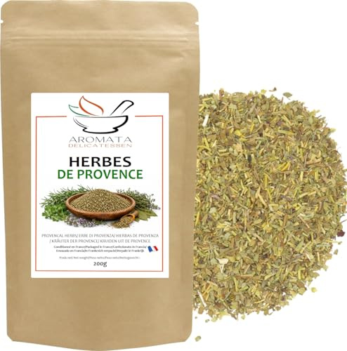 AROMATA - Herbes de Provence - 200gr - Mélange 100 % Naturel , Authentique , concassées - Très Aromatiques - Grillades - Marinades - Barbecue