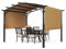 VEVOR 12 x 10 ft Outdoor Pergola, Arched Top Metal Pergola, Retractable Pergola with Sun Shade Canopy, Large Patio Shelter Pavilion, Heavy Duty Garden Pergola for Deck Backyard Porch Poolside