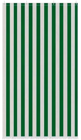 PARAMAISON Tenda Sole a Cascata Varadero, Parasole Ombreggiante con Anelli Idrorepellente | 280x300cm Verde Bianco