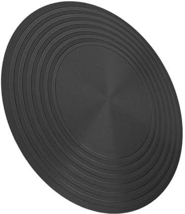 LIFKOME Diffuseur Protection Antinoir Noir Oxyde D'aluminium de Chaleur pour Transfert Rapide de Chaleur et Cuisinière à Gaz Plaque à Induction pour Cuisson en Extérieur