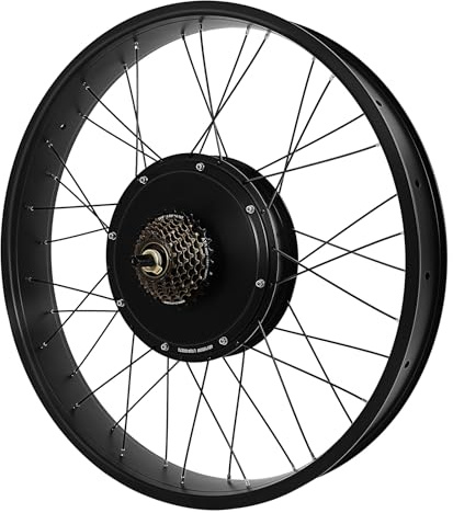 26 Zoll Hinterrad Ebike Conversion, E-Bike Umbausatz Kit, Wasserdichtigkeit Freiläufe, für Heckmotor Steckritzel Fahrrad
