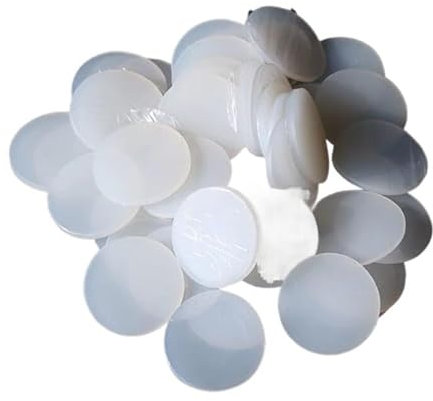Gummischeiben Sortiment Kit, 1/2/5 Stück kleine Silikonplatte, weiß, rund, Silikonkautschukplatte, Dichtungspad, dick 1 mm/1,5 mm/2 mm/3 mm/4 mm/5 mm/6 mm/8 mm Durchmesser, 10 mm – 55 mm, rutschfest,
