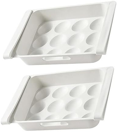 OSALADI 2piezas Caja De Almacenamiento Para Refrigerador Contenedor Para Huevos Múltiples Rejillas Organizador De Huevos Hogar Para Guardar El Refrigerador