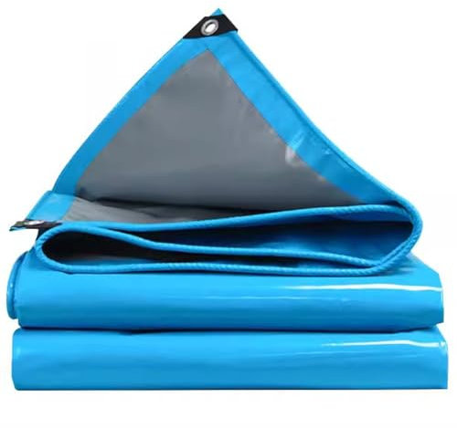 Bâche en PVC durable 2 x 8 m - Imperméable - Protection multi-usage avec coins renforcés - Idéale pour bateaux, bois de chauffage, piscine, mobilier de jardin
